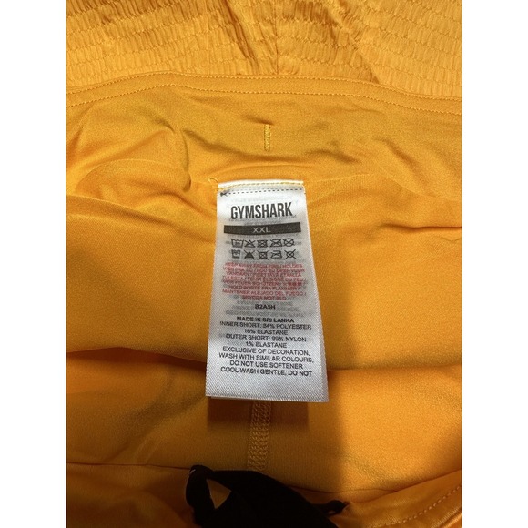 Gymshark Training Shorts Women's Size XXL Speed Running 2 in 1 Horizon Orange - Picture 6 of 6